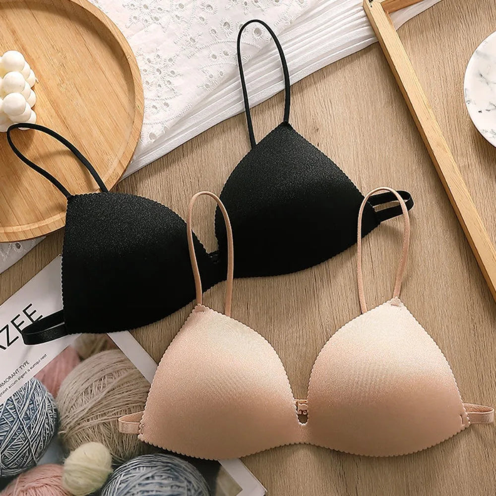 Ultra-Thin Seamless Bra for Women - Backless Push-Up Underwear