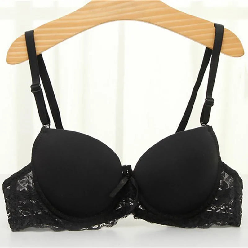 Small Chest Women Bra - Cotton Lace Bralette with Soft Cups